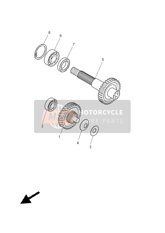 Yamaha EW50N 2013 Transmission for a 2013 Yamaha EW50N